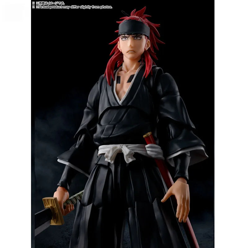 Bandai Genuine Bleach Model Kit Anime Figures SHF Abarai Renji Anime Action Figure Collection Model for Children's Toys Gifts