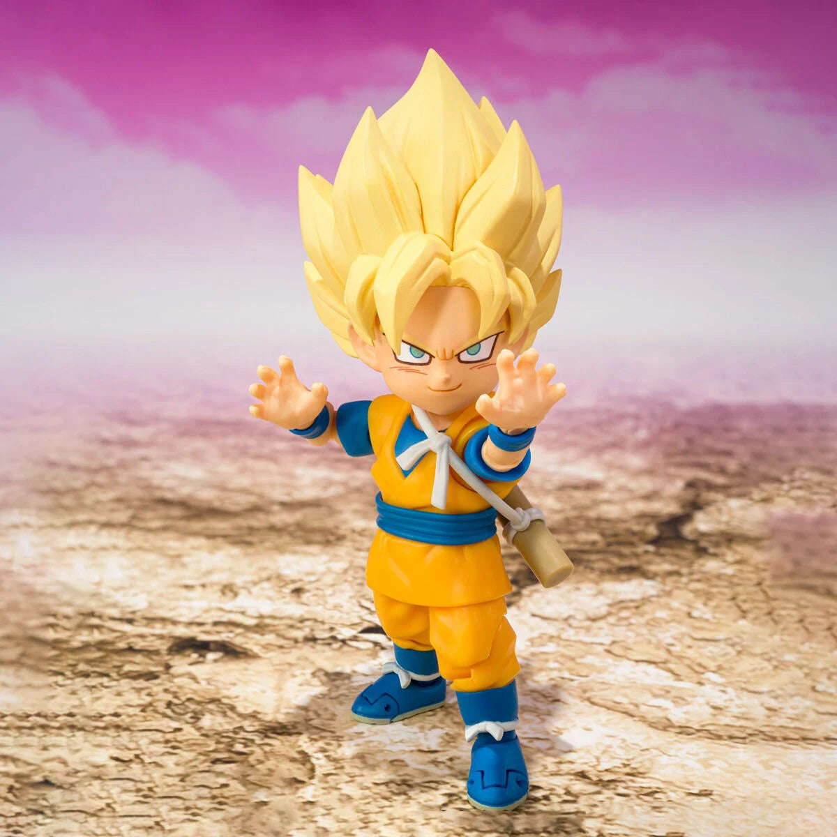 Bandai Genuine Dragon Ball DAIMA Model Kit S.H.Figuarts Super Saiyan Son Goku Mini Daima Action Figure Joints Movable Model Toys