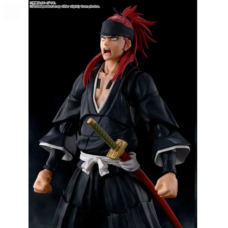 Bandai Genuine Bleach Model Kit Anime Figures SHF Abarai Renji Anime Action Figure Collection Model for Children's Toys Gifts