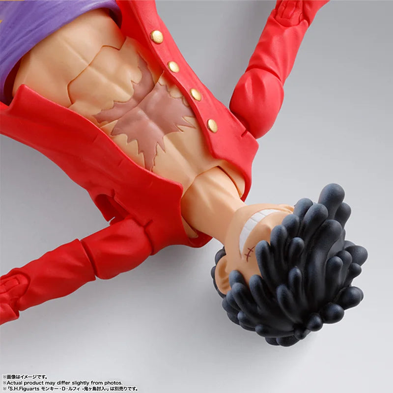 Bandai Genuine One Piece Model Kit Anime Figures SHF Monkey D. Luffy Gear5 Action Figure Collection Model for Kids Toys Gifts