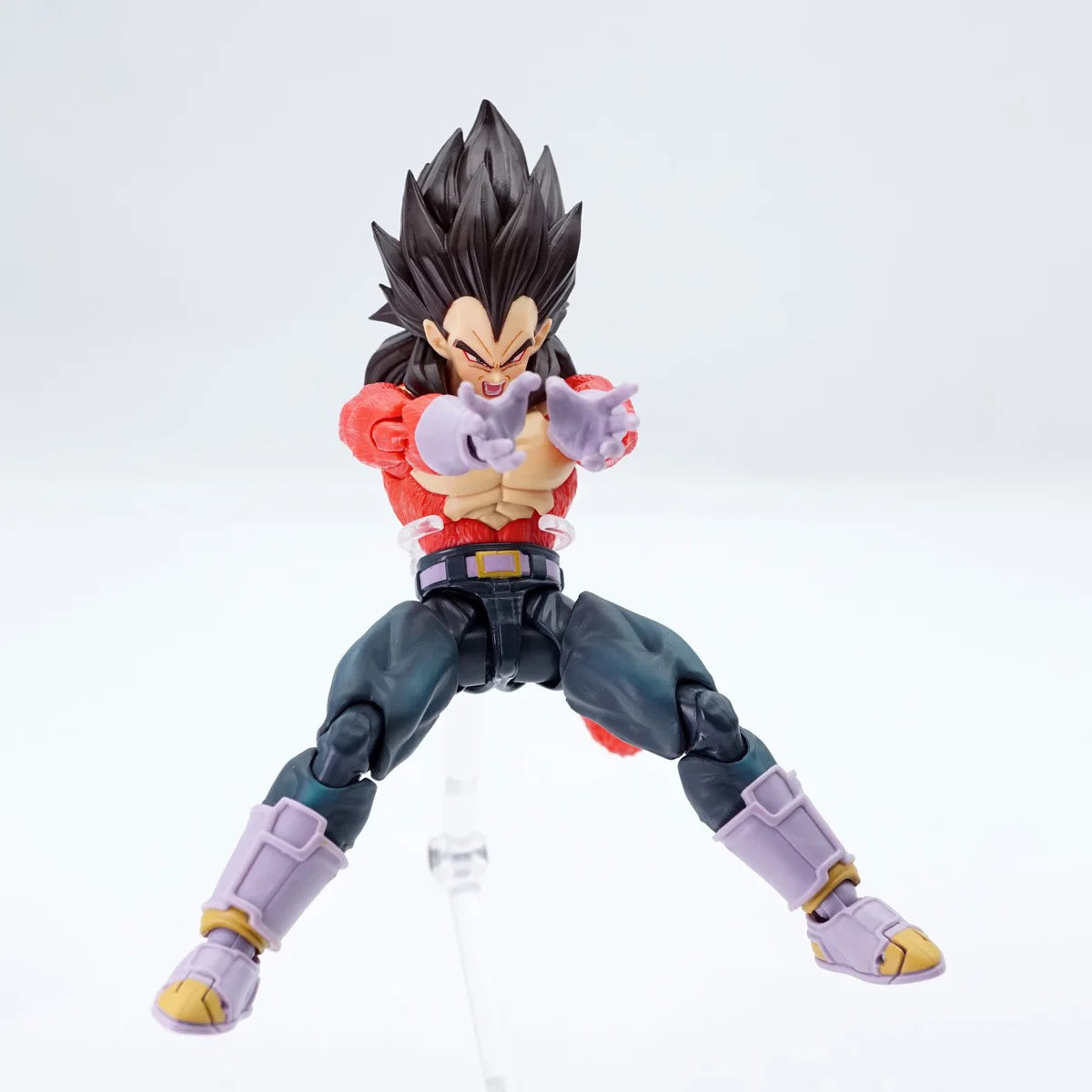 Bandai Genuine Dragon Ball GT Model Kit S.H.Figuarts Super Saiyan 4 Vegeta Action Figure Joints Movable Collection Model Toys
