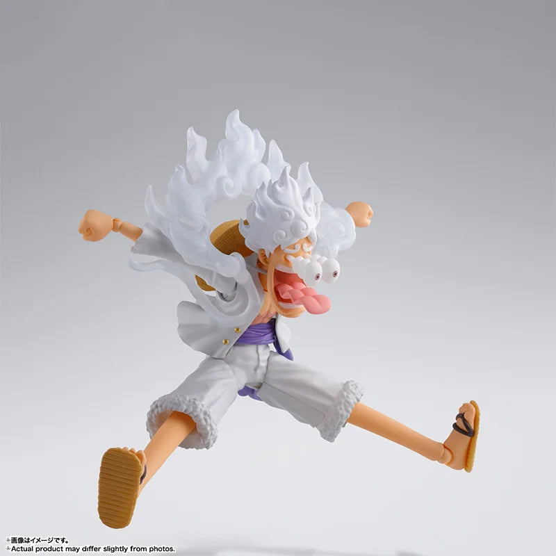 Bandai Genuine One Piece Model Kit Anime Figures SHF Monkey D. Luffy Gear5 Action Figure Collection Model for Kids Toys Gifts