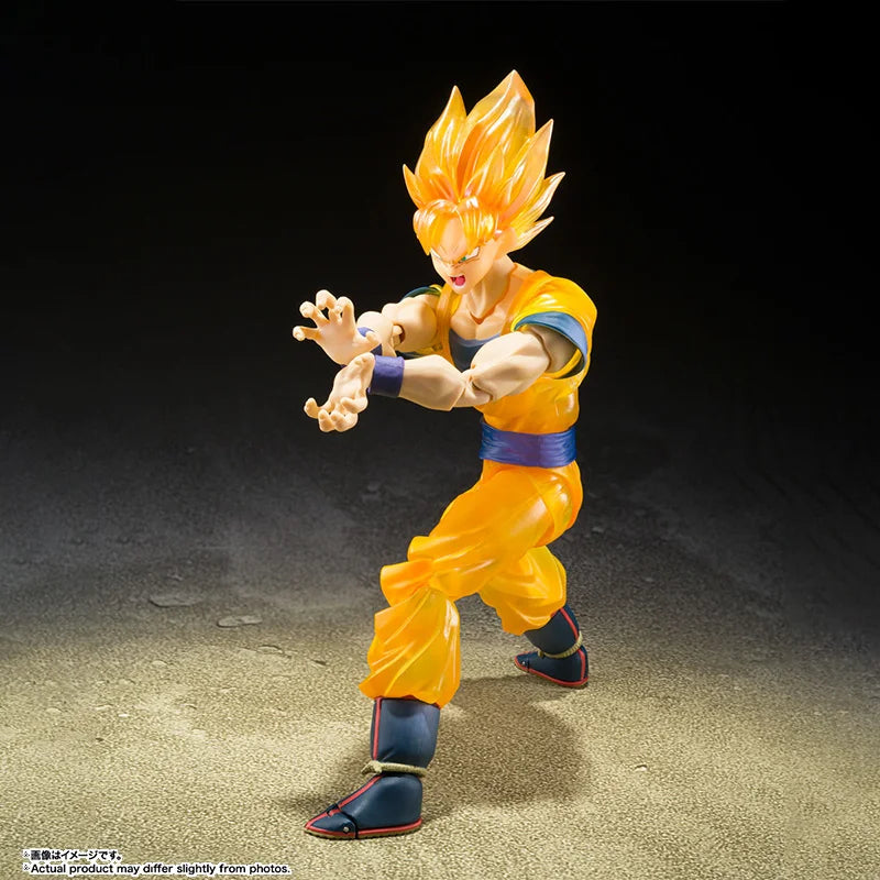 Bandai Genuine Dragon Ball Model Kit Anime Figures SHF Son Goku Z Fighters TNT Action Figure Collection Model Boys Toys Gifts