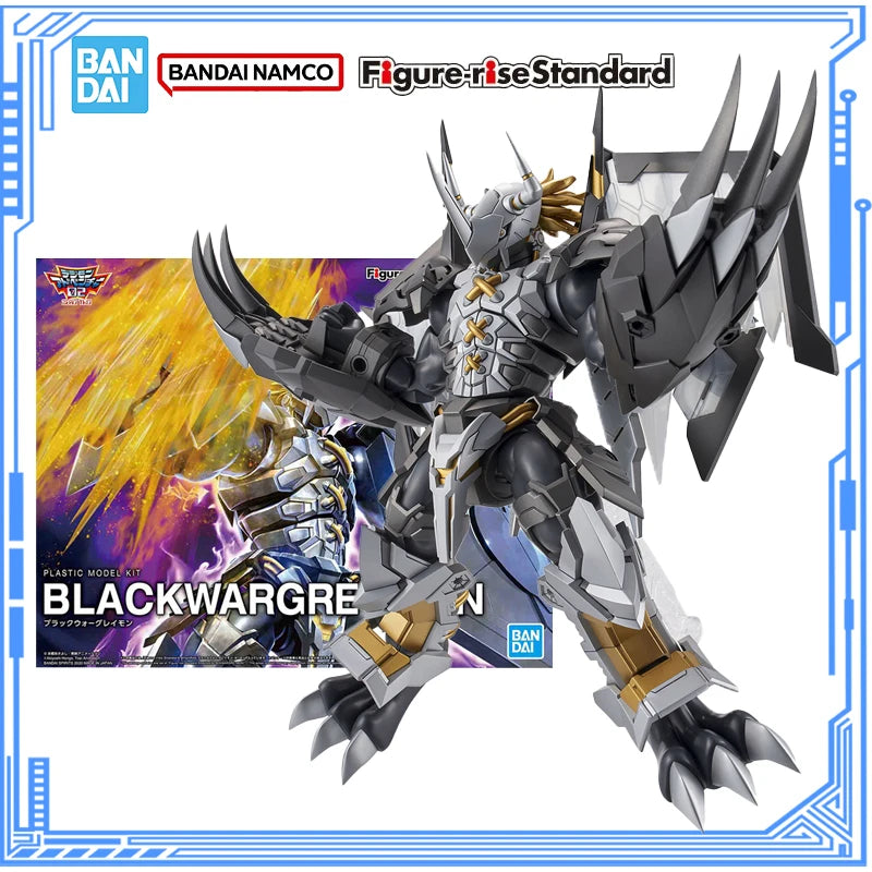Bandai Genuine Digimon Model Kit Anime Figures Figure-rise Standard Black War Greymon Action Figure Collection Model Toys Gifts