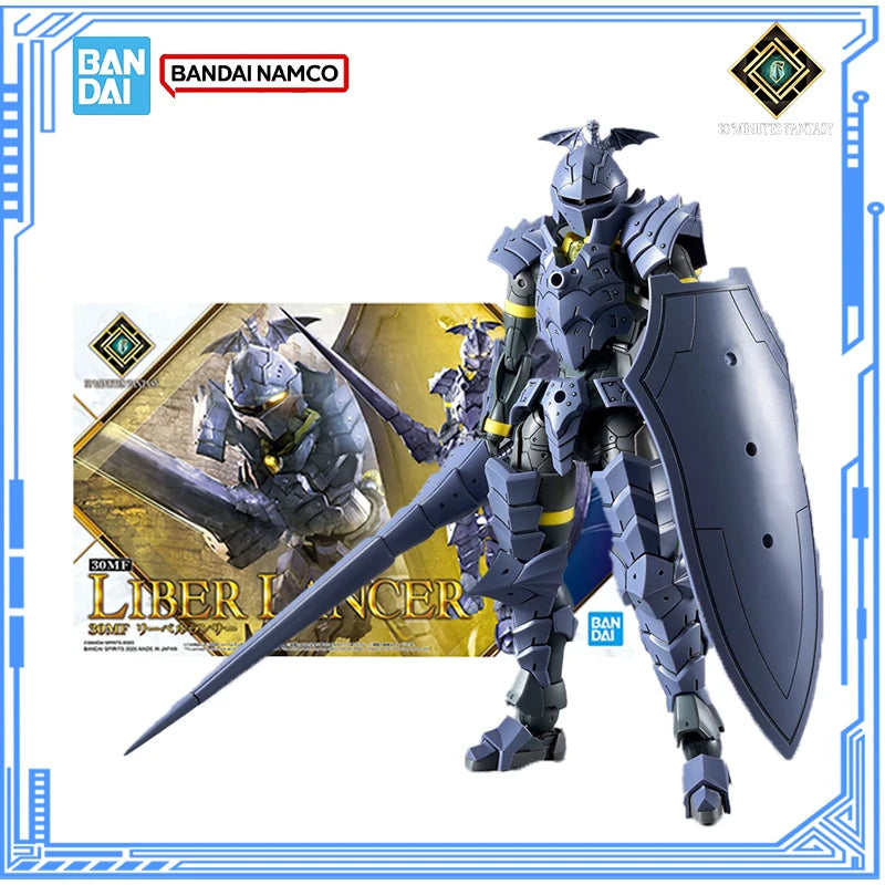 Bandai Genuine 30 Minutes Fantasy Model Kit Anime Figures 30MF Liber Lancer Action Figure Collection Model for Boys Toys Gifts