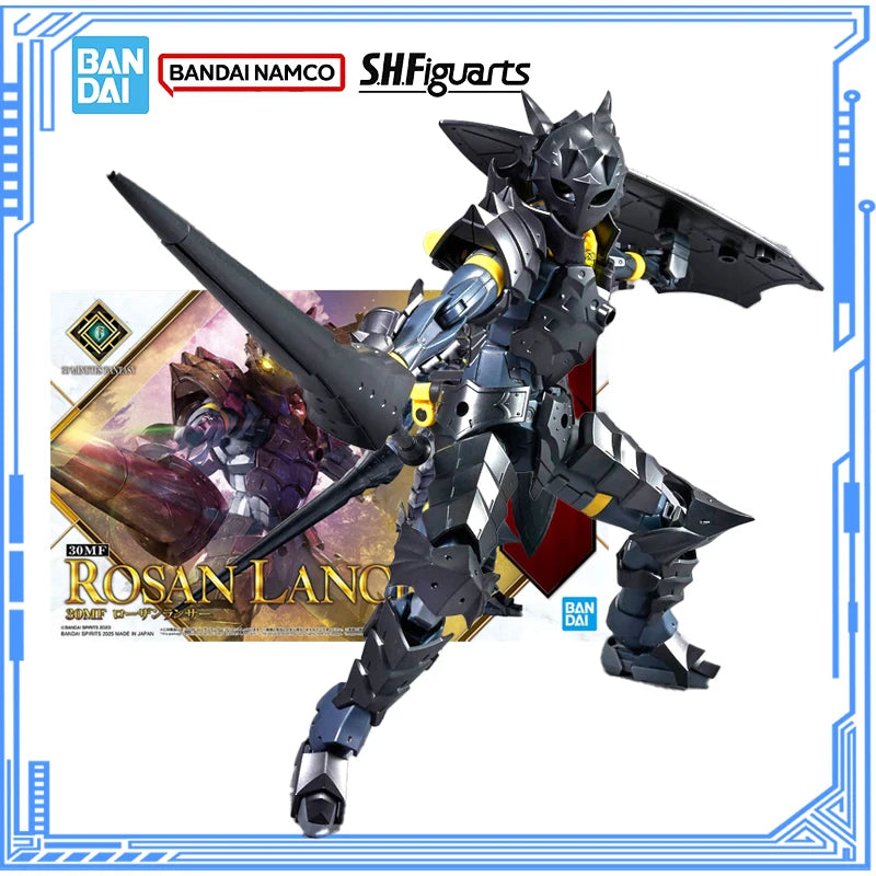 Bandai Genuine 30 Minutes Fantasy Model Kit Anime Figures 30MF Rosan Lancer Action Figure Collection Model for Boys Toys Gifts