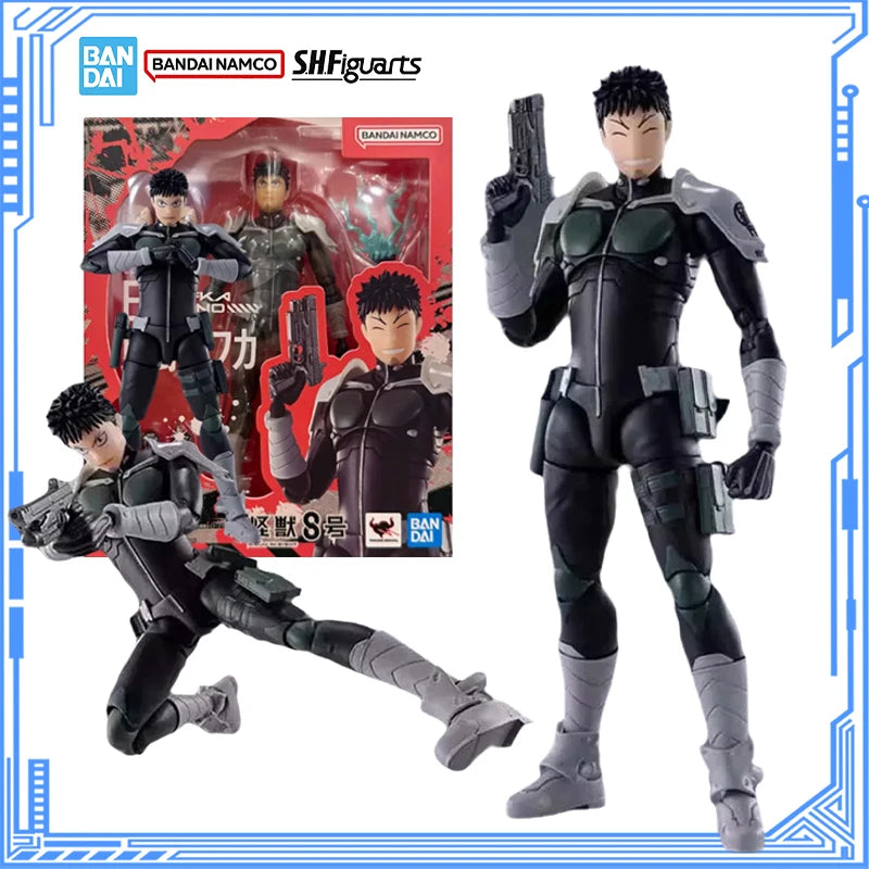 Bandai Genuine Kaiju No. 8 Model Kit Anime Figures SHF Hibino Kafka Action Figure Joints Movable Model Boys Toys Christmas Gifts