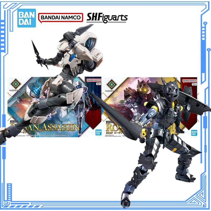 Bandai Genuine 30 Minutes Fantasy Model Kit Anime Figures 30MF Rosan Assassin Rosan Lancer Action Figure Collection Model Toys
