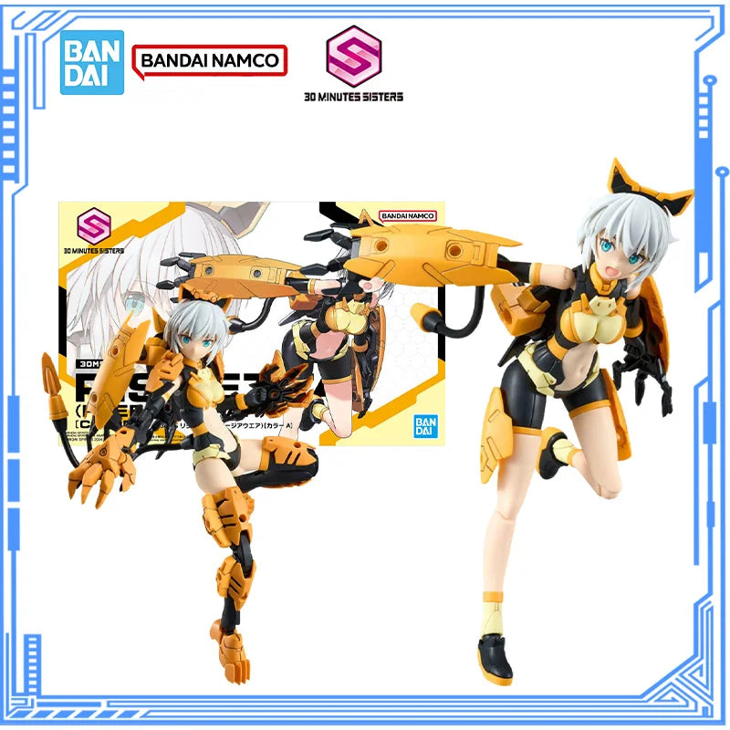Bandai Genuine 30MS Model Kit 30MS Rishet Freesia Wear Color A Action Figures Collection Assembly Model for Toys Christmas Gifts
