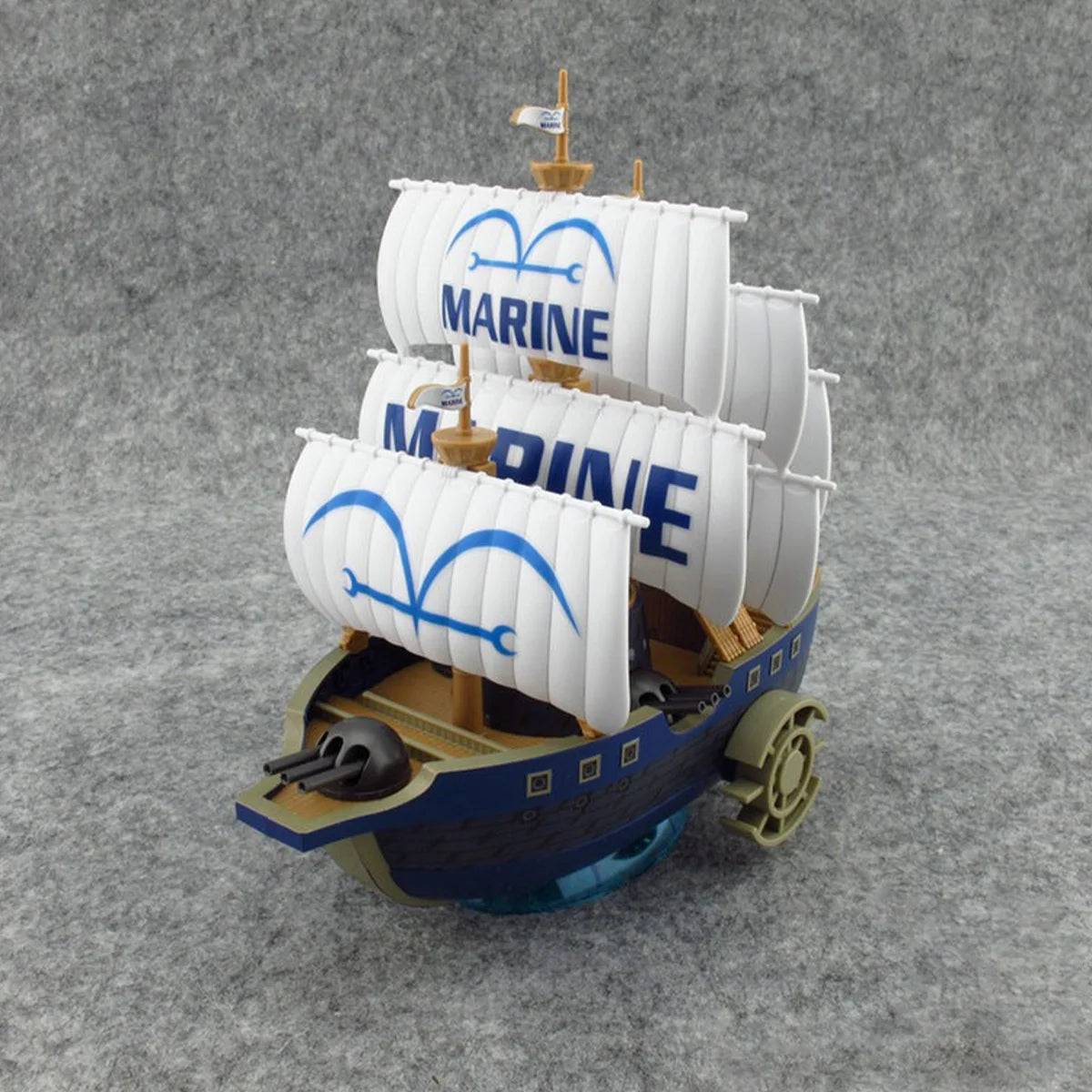 Bandai Genuine One Piece Model Kit Anime Figures Grand Ship Marine Warship Action Figures Collection Assembly Model Toys Gifts