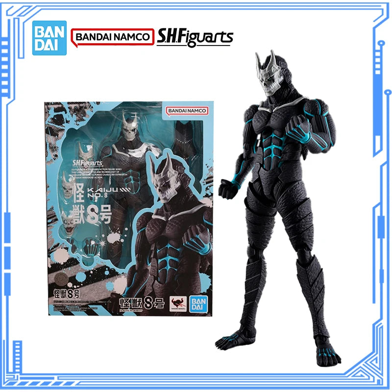 Bandai Genuine Kaiju No. 8 Model Kit Anime Figures SHF Kaiju No. 8 Action Figure Collection Model for Children's Toys Gifts