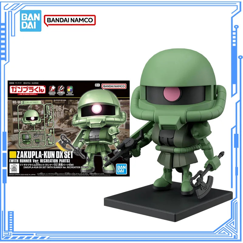 Bandai Genuine Gundam Model Kit Anime Figures Zakupla-Kun DX Set Mobile Suit Action Figure Collection Model for Kids Toys Gifts