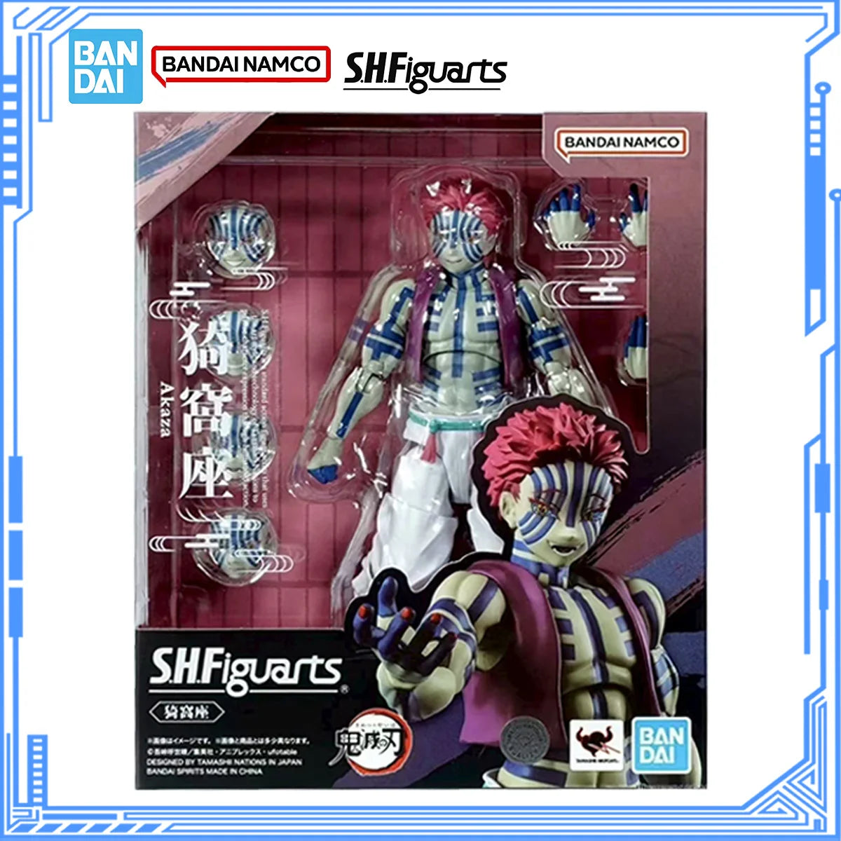 Bandai Demon Slayer Model Kit SHF Zenitsu Agatsuma Nezuko Tanjirou Akaza Kyoujurou Rengoku Giyuu Tomioka Collection Model Toys
