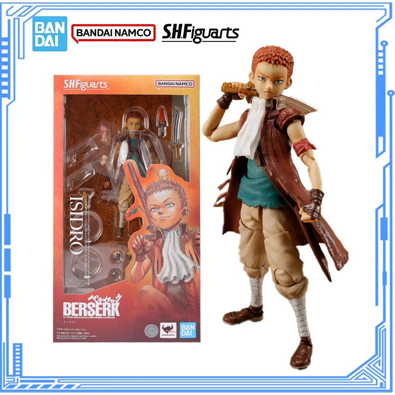 Bandai Genuine Berserk Model Kit Anime Figures SHF Isidro Action Figure Collection Model for Children's Toys Christmas Gifts