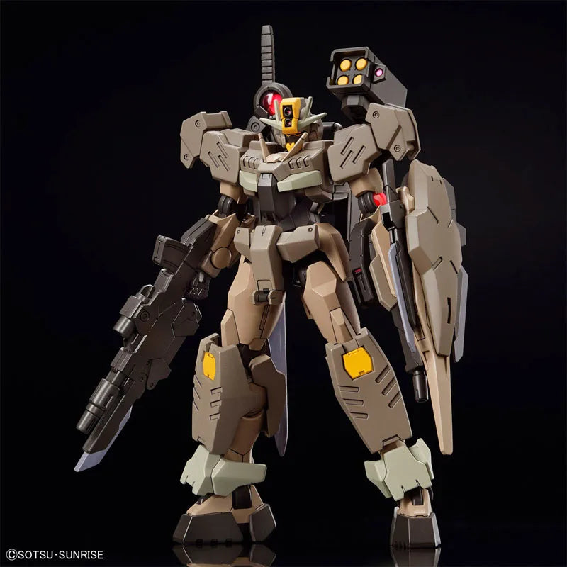 Bandai Genuine Gundam Model Kit HGGBM 1/144 Gundam 00 Command Qan[T] Desert Action Figures Assembly Model Toys Christmas Gifts