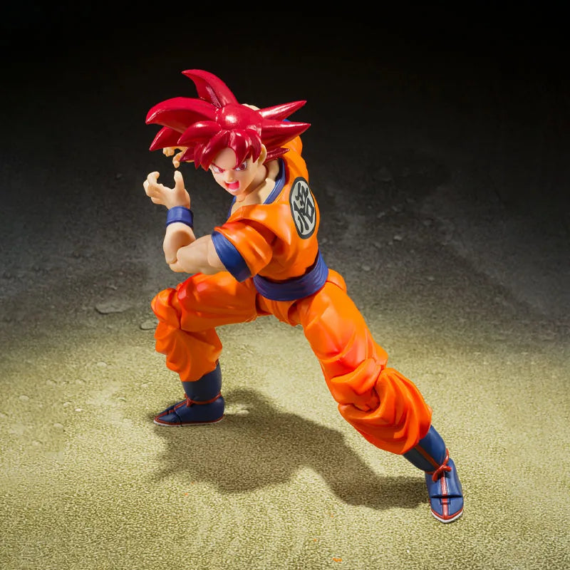 Bandai Genuine Dragon Ball Model Kit Anime Figures SHF Son Goku Righteous Hearts Action Figure Collection Model Boys Toys Gifts