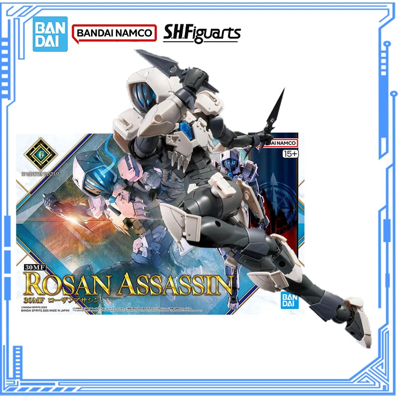 Bandai Genuine 30 Minutes Fantasy Model Kit Anime Figures 30MF Rosan Assassin Action Figure Collection Model for Boys Toys Gifts