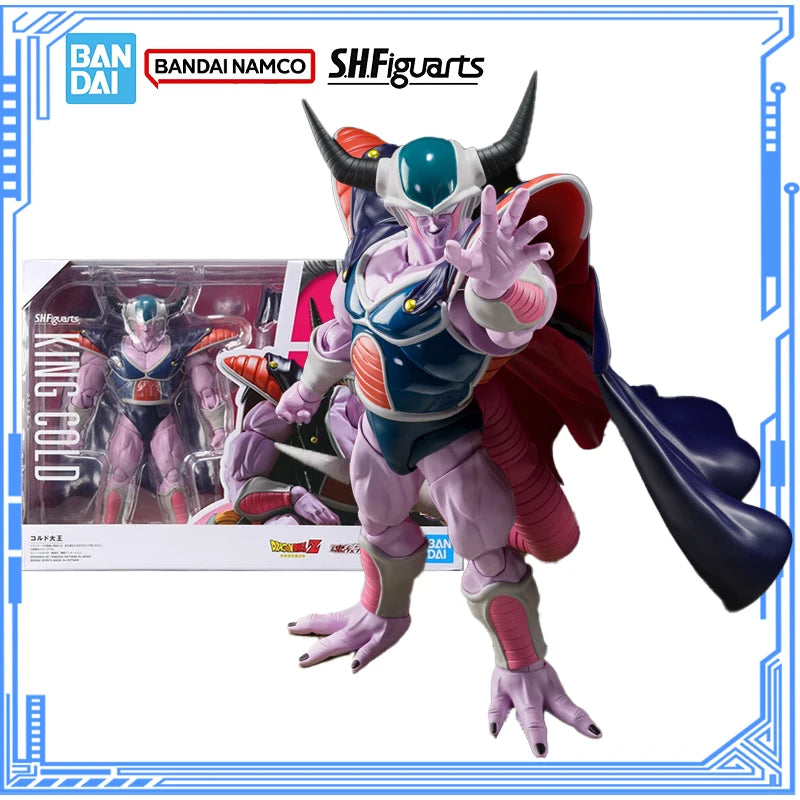 Bandai Genuine Dragon Ball Z Model Kit Anime Figures SHF King Cold Anime Action Figure Collection Model Children's Toys Gifts