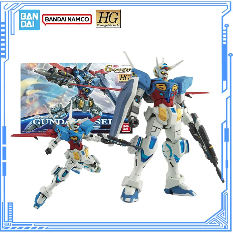 Bandai Genuine Gundam Model Kit HG 1/144 YG-111 Gundam G-Self Action Figures Collection Assembly Model Boys Toys Christmas Gifts