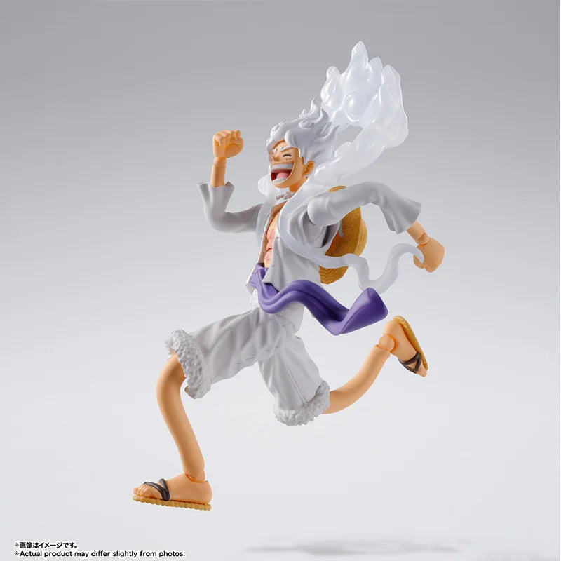 Bandai Genuine One Piece Model Kit Anime Figures SHF  Monkey D. Luffy Gear5 Action Figure Collection Model for Kids Toys Gifts