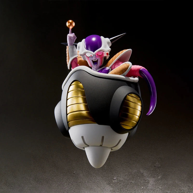 Bandai Genuine Dragon Ball Model Kit Anime Figures SHF Frieza First form & Frieza Pod Action Figure Collection Model Toys Gifts