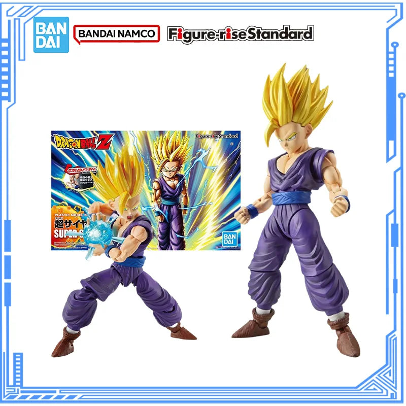 Bandai Genuine Dragon Ball Model Kit Figure-rise Standard Super Saiyan 2 Son Gohan Action Figures Assembly Model Boys Toys Gifts