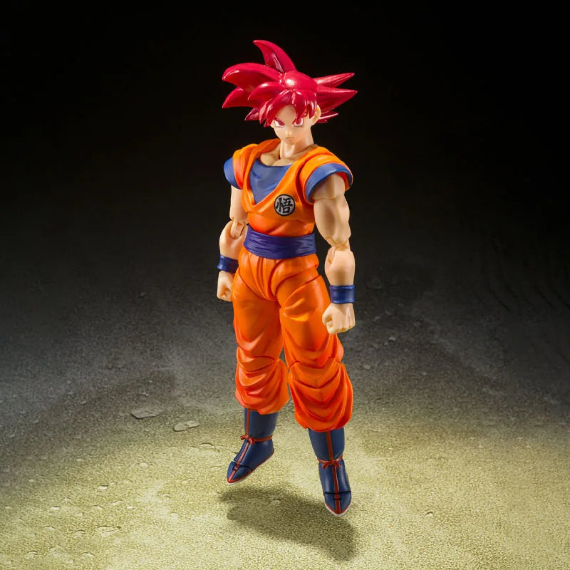 Bandai Genuine Dragon Ball Model Kit Anime Figures SHF Son Goku Righteous Hearts Action Figure Collection Model Boys Toys Gifts