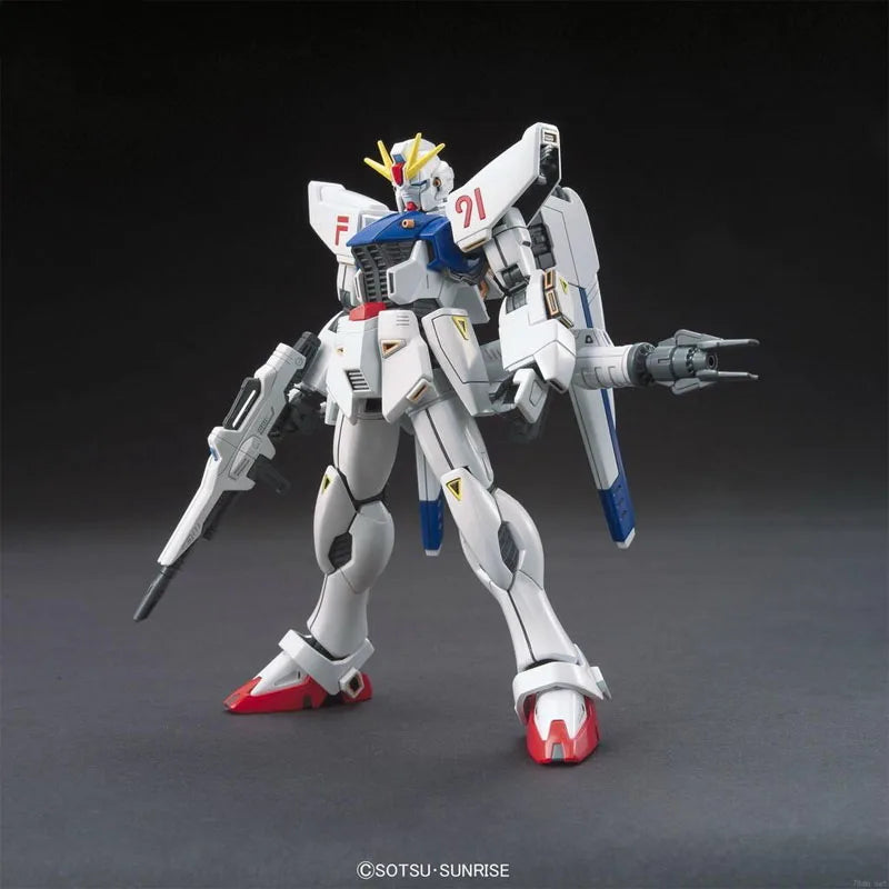 Bandai Genuine Gundam Model Kit HGUC 1/144 F91 Gundam F91 Action Figures Collection Assembly Model for Boys Toys Christmas Gifts