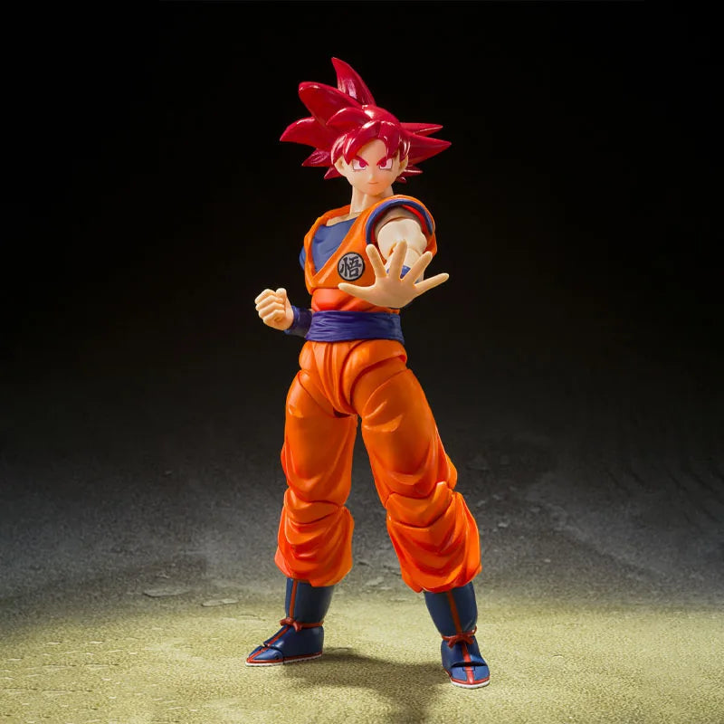 Bandai Genuine Dragon Ball Model Kit Anime Figures SHF Son Goku Righteous Hearts Action Figure Collection Model Boys Toys Gifts