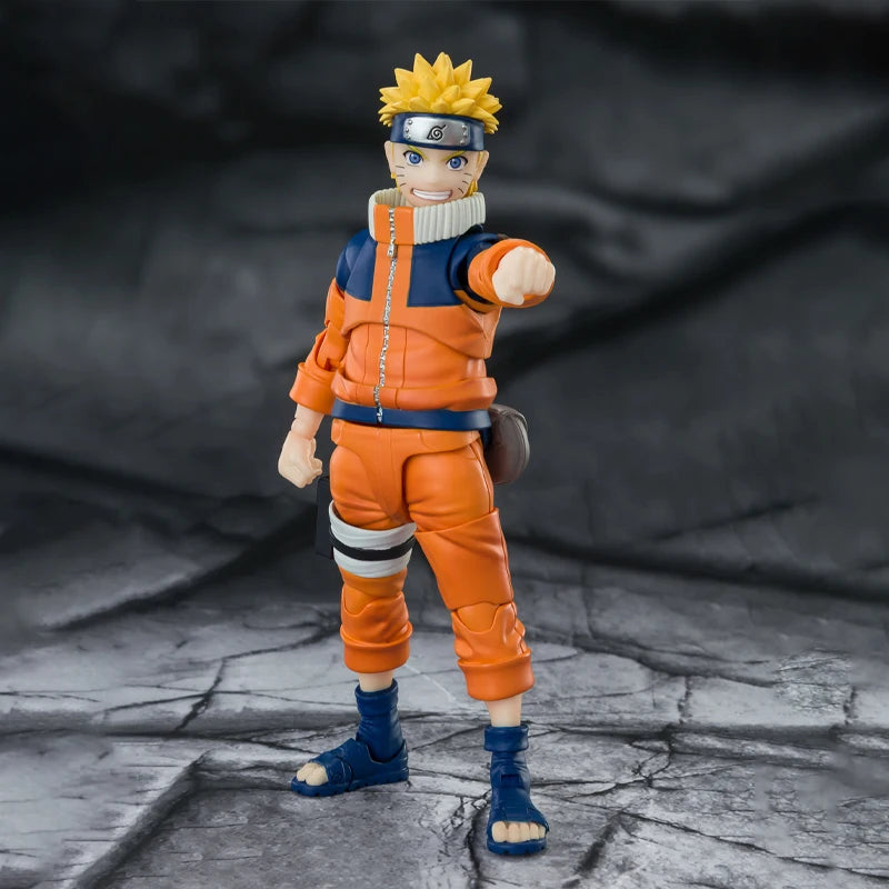 Bandai Genuine Naruto Model Kit SHF Naruto Uzumaki The No.1 Most Unpredictable Ninja Action Figure Collection Model Toys Gifts