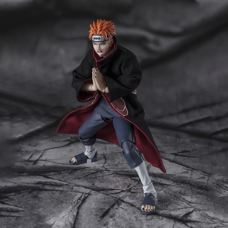 Bandai Genuine Naruto Model Kit Anime Figures SHF Pain Tendo The Six Paths Action Figure Collection Model for Kids Toys Gifts