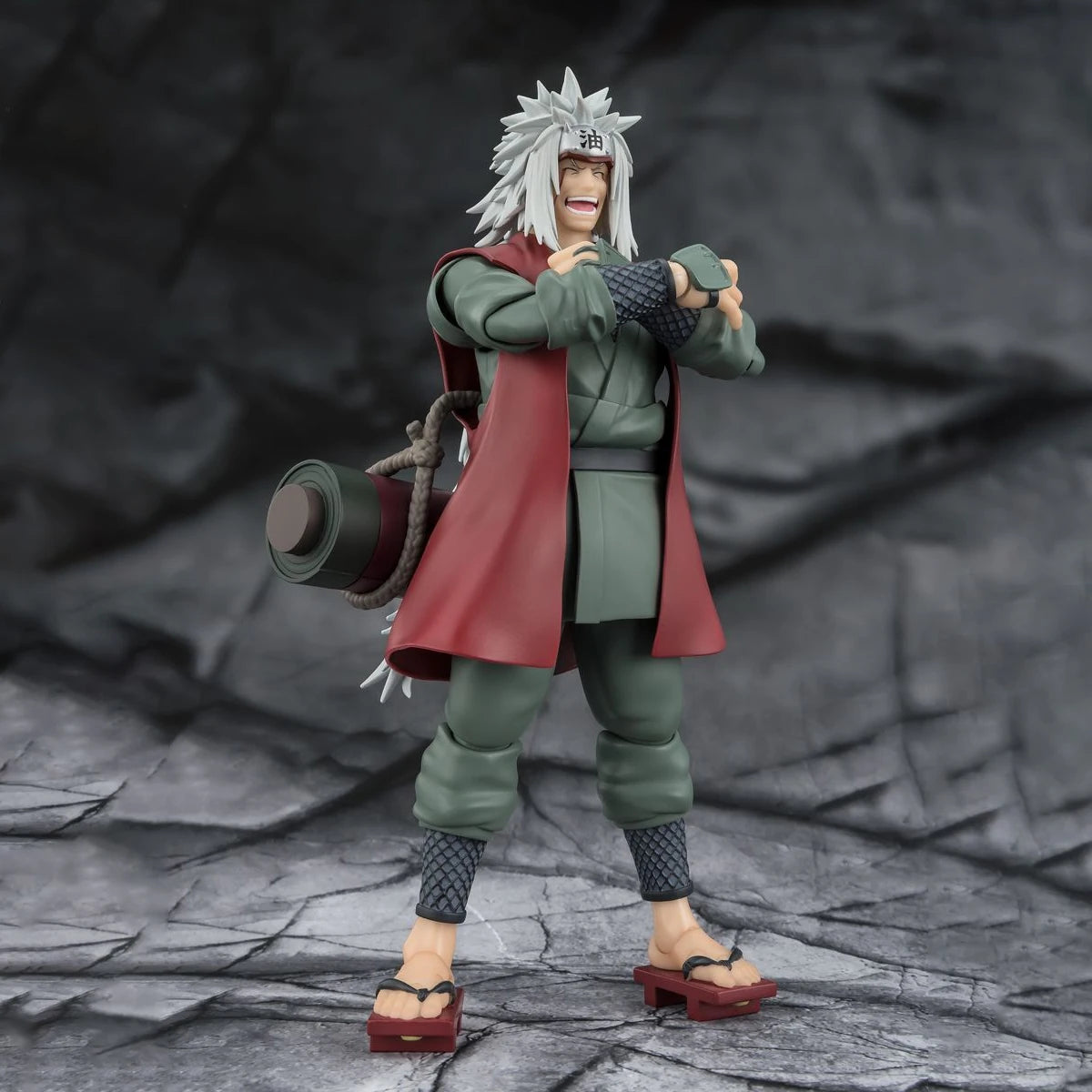 Bandai Genuine S.H.Figuarts Naruto Model Kit SHF Jiraiya Sage Mode Set Hidden Leaf Heroic Master Sage Action Figure Model Toys