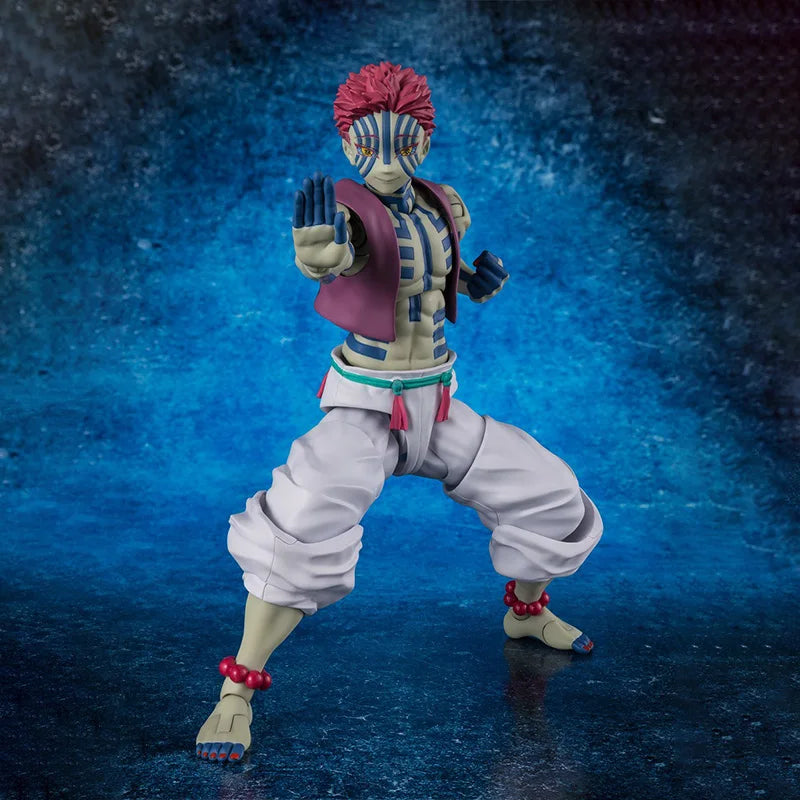 Bandai Demon Slayer Model Kit SHF Zenitsu Agatsuma Nezuko Tanjirou Akaza Kyoujurou Rengoku Giyuu Tomioka Collection Model Toys