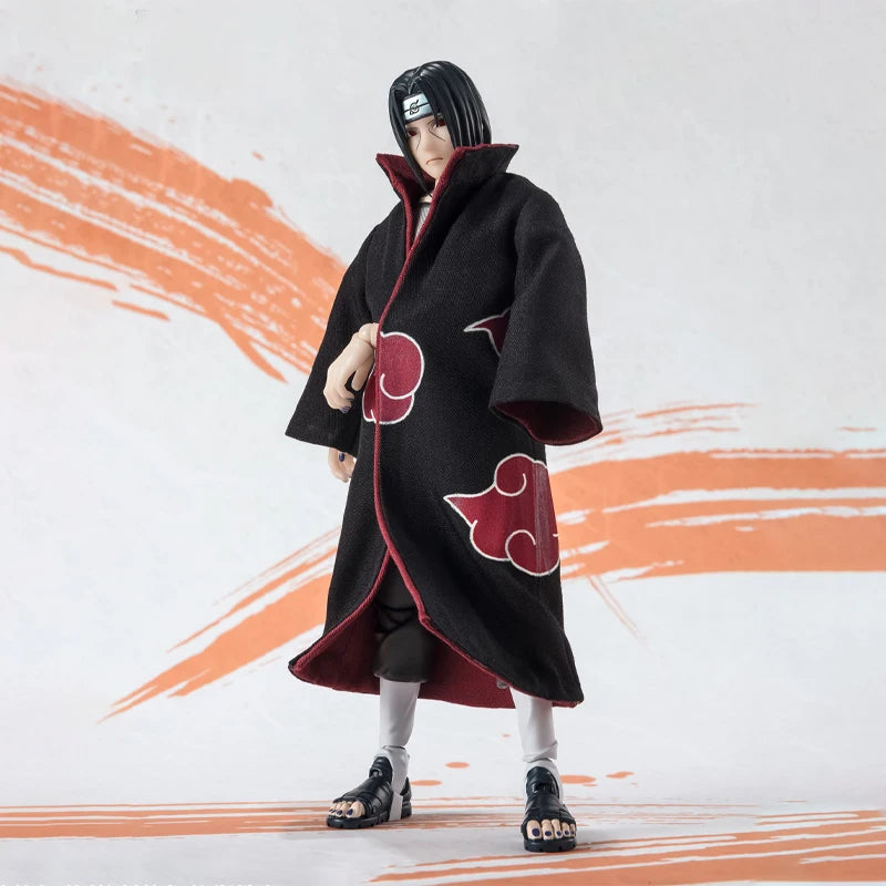 Bandai Genuine Naruto Model Kit Anime Figures SHF Uchiha Itachi NarutoP99 Action Figure Collection Model for Kids Toys Gifts