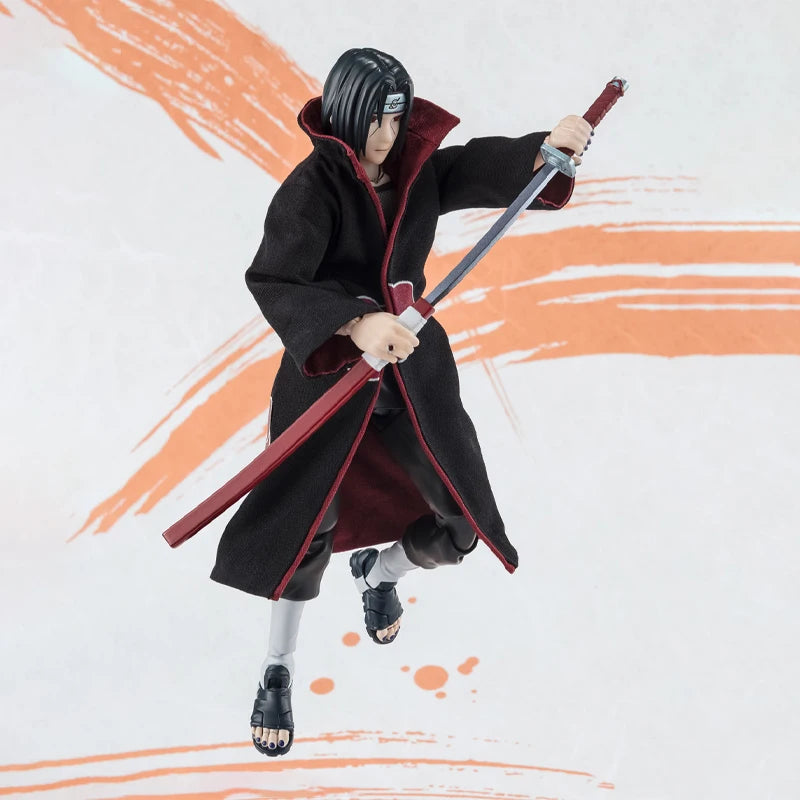 Bandai Genuine Naruto Model Kit Anime Figures SHF Uchiha Itachi NarutoP99 Action Figure Collection Model for Kids Toys Gifts