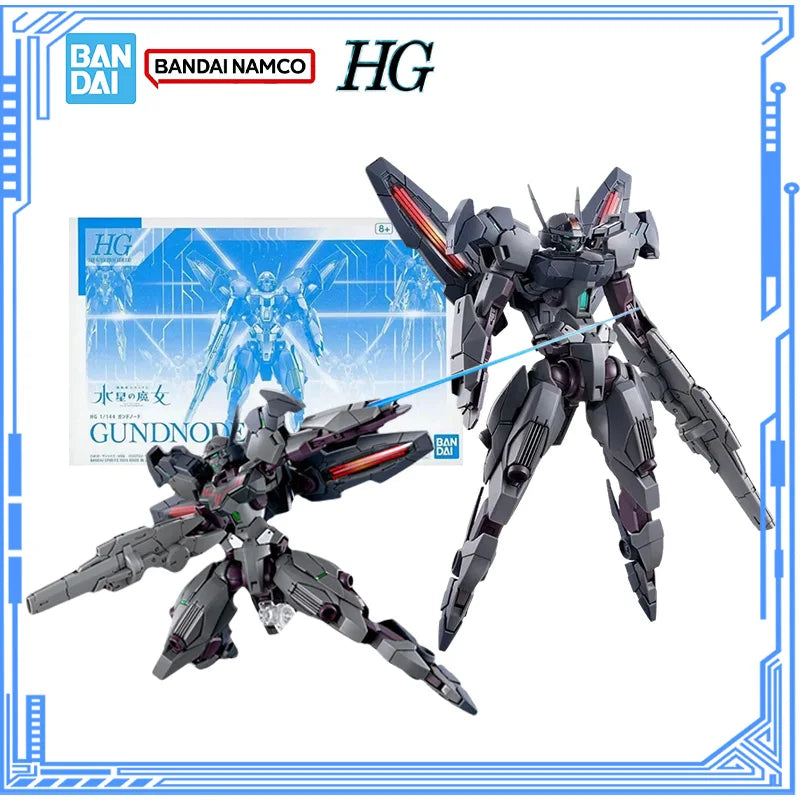 Bandai Genuine Gundam Model Kit HG TWFM 1/144 XGF-E3 Gundnode Gunpla Action Figures Assembly Model for Boys Toys Christmas Gifts