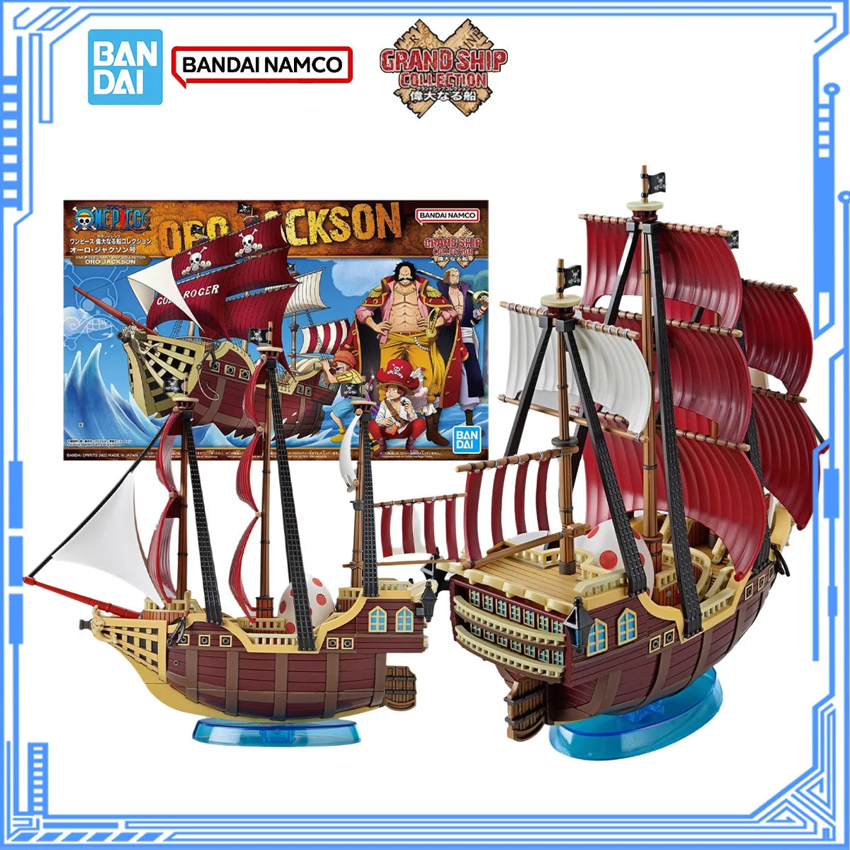 Bandai Genuine One Piece Model Kit Anime Figures Grand Ship Oro Jackson Action Figures Collection Assembly Model Boys Toys Gifts