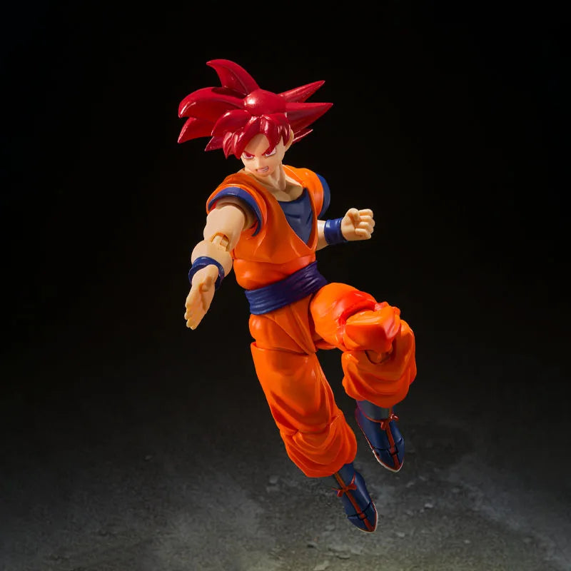 Bandai Genuine Dragon Ball Model Kit Anime Figures SHF Son Goku Righteous Hearts Action Figure Collection Model Boys Toys Gifts