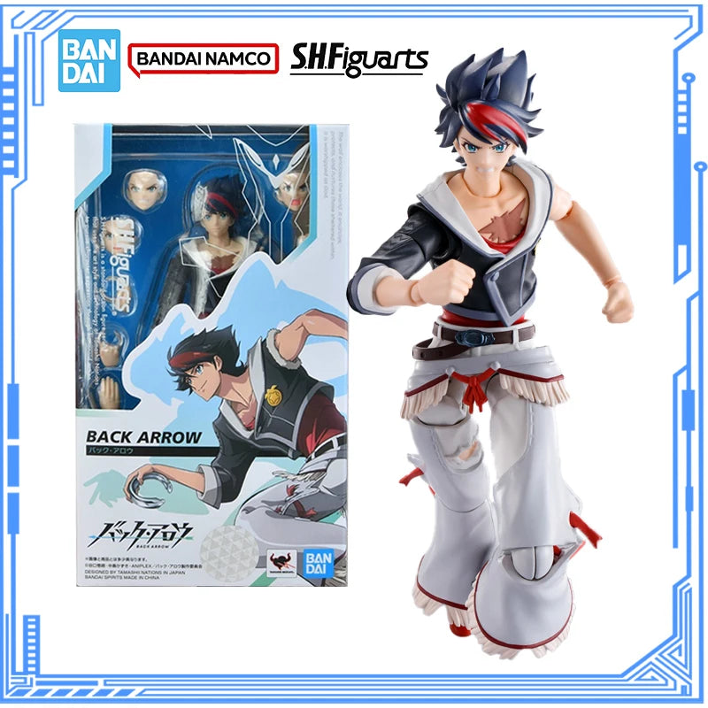 Bandai Genuine Back Arrow Model Kit Anime Figures SHF Back Arrow Action Figure Collection Model Children's Toys Christmas Gifts