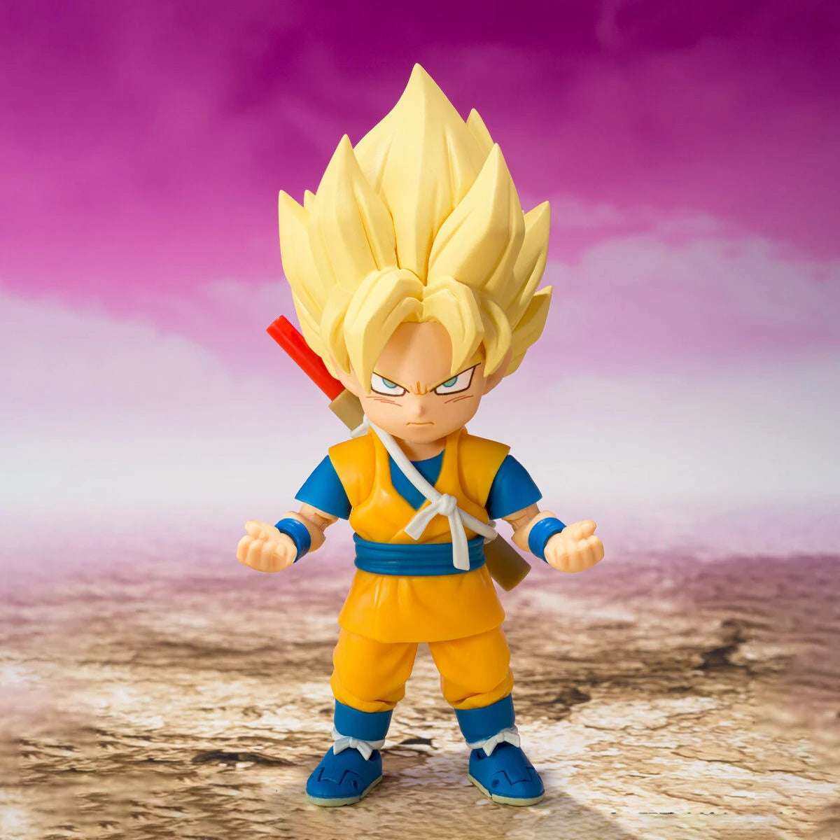 Bandai Genuine Dragon Ball DAIMA Model Kit S.H.Figuarts Super Saiyan Son Goku Mini Daima Action Figure Joints Movable Model Toys